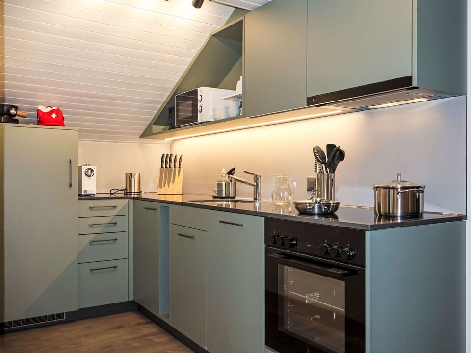 Kitchen, Interior Design, Countertop, Flooring, Wood, Furniture, Major Appliance, Cabinetry, Kitchen Appliance, Floor