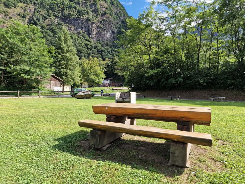 Outdoor Bench, Picnic Table, Bench, Outdoor Furniture, Outdoor Table, Shade, Park, Lawn, Garden