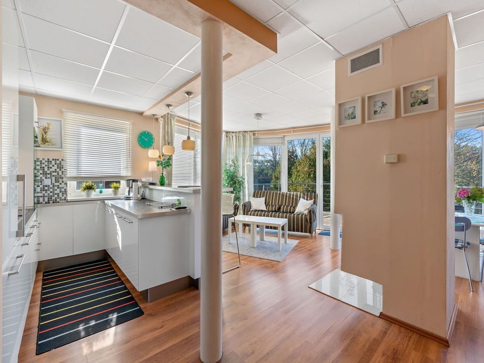 Interior Design, Flooring, Furniture, Floor, Wood, Ceiling, Wood Flooring, Lighting, Chair, Home