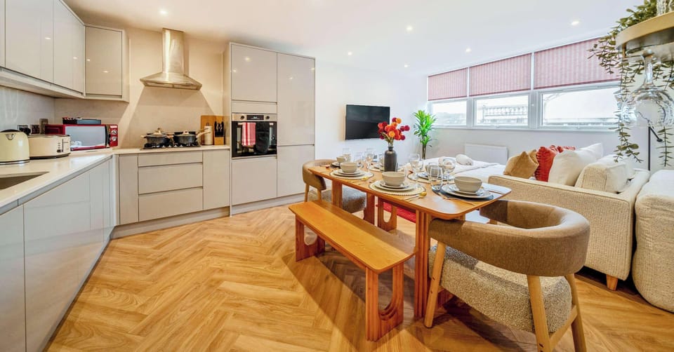 DINING AREA AND KITCHEN