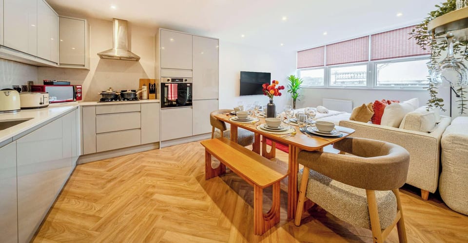 DINING AREA AND KITCHEN