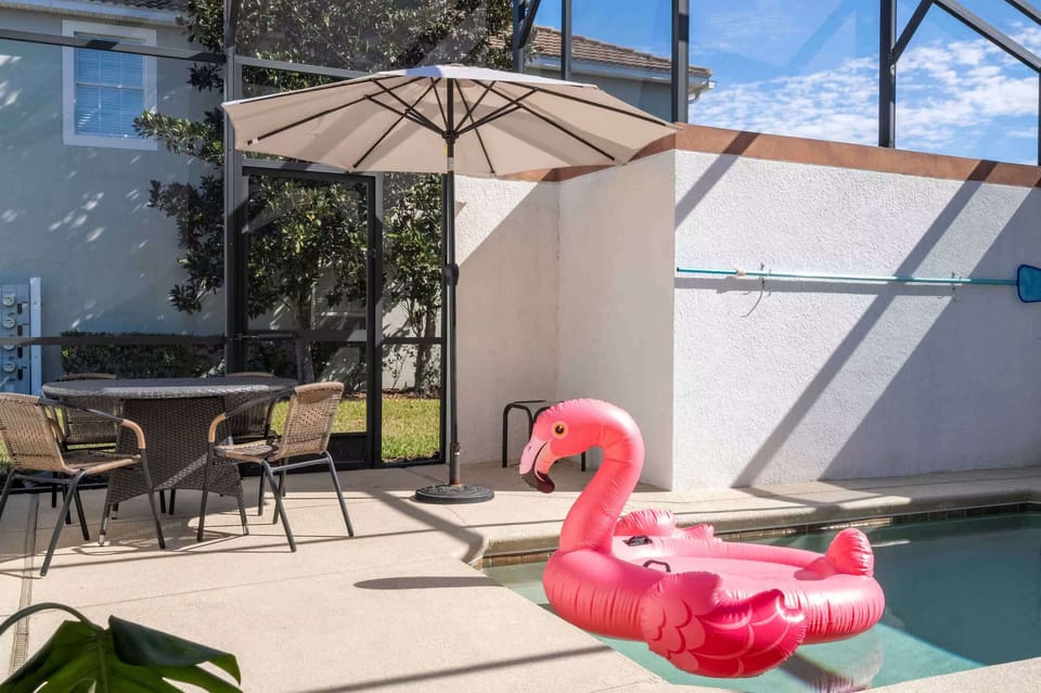 Private screened in pool