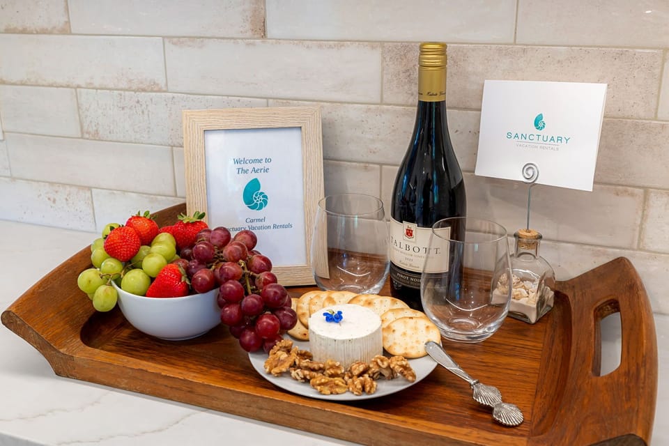 Wine and Cheese to Welcome You! Just Add Fruit and Nuts!