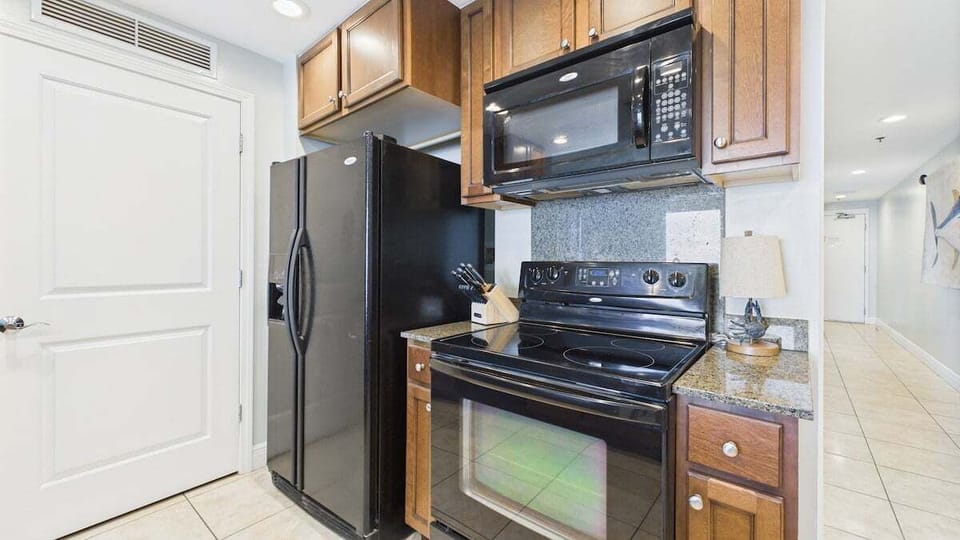 Full kitchen with all the cooking essentials