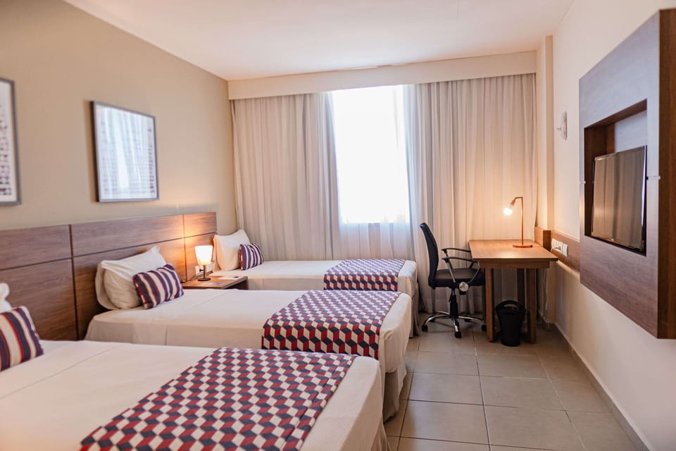 Standard Room, 3 Twin Beds | In-room safe, desk, blackout drapes, soundproofing