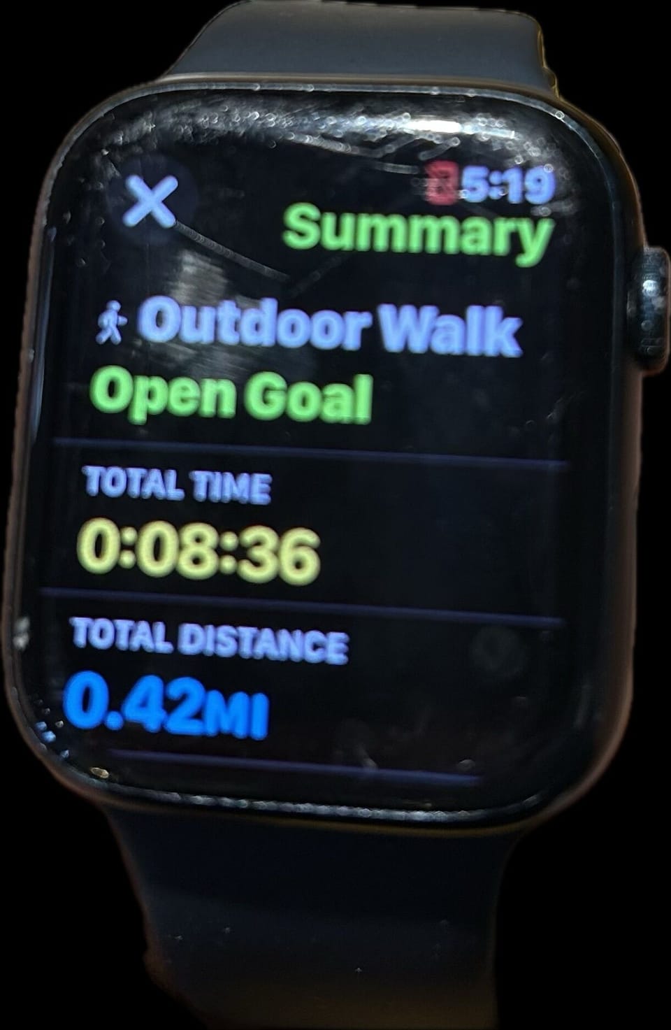 I timed myself...this is how long it takes to walk to 5 restaurants!  