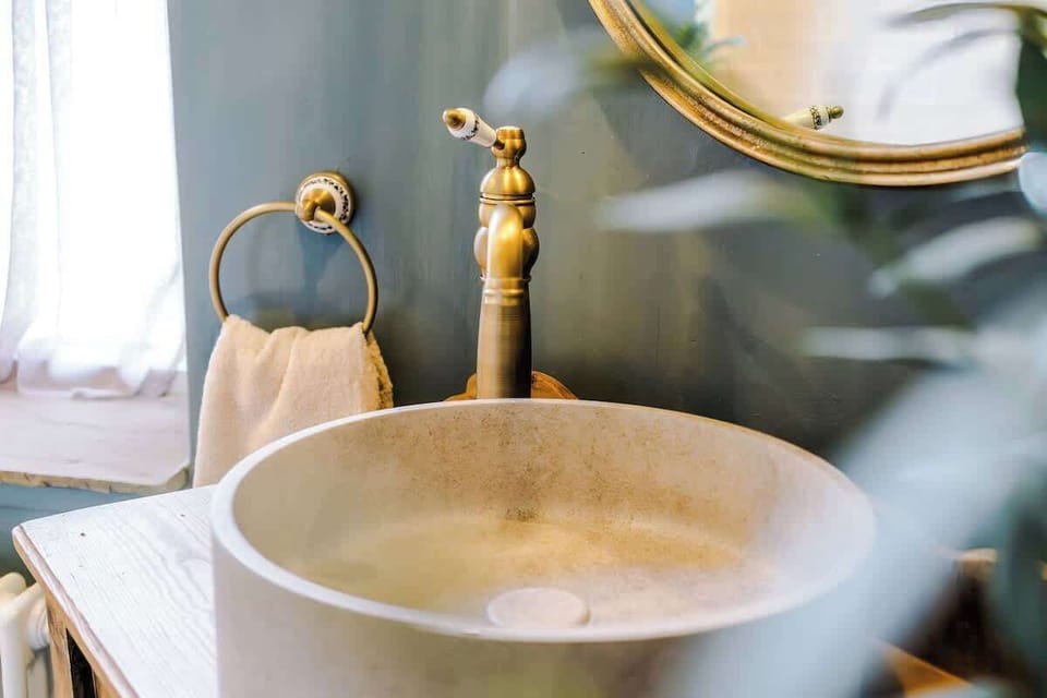 Modern washroom retreat. Designed with minimalist charm and high-quality fixtures to ensure your comfort.