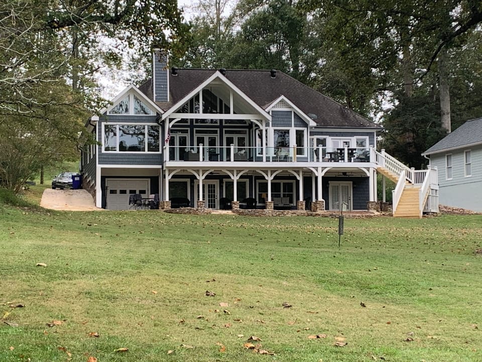 View of Back of Lake house