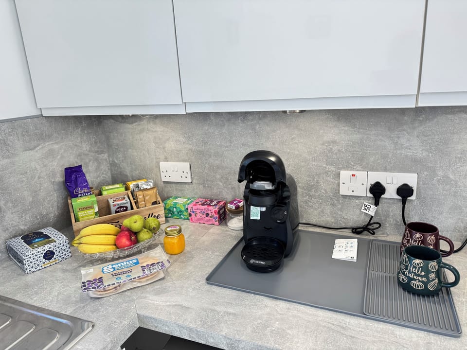 Free fruits, snacks and beverages