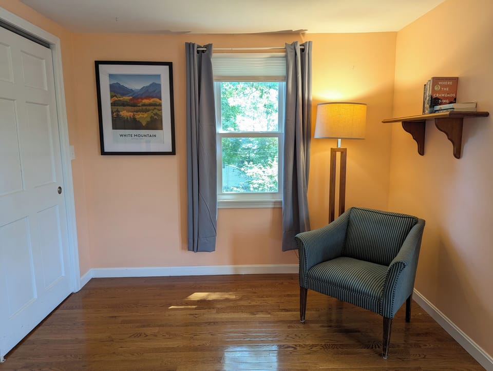 Cozy reading corner