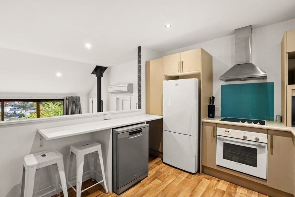 All the essentials for self-catering in a sleek kitchen space
