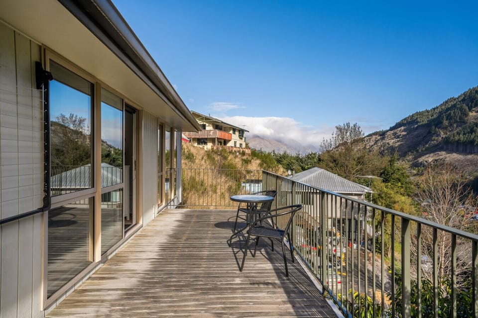 Decking area overlooking Walter Peak!