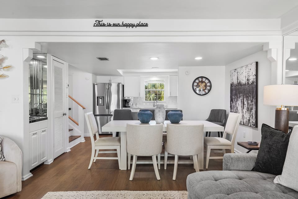 The dining table is a great place for the family to gather and spend time together