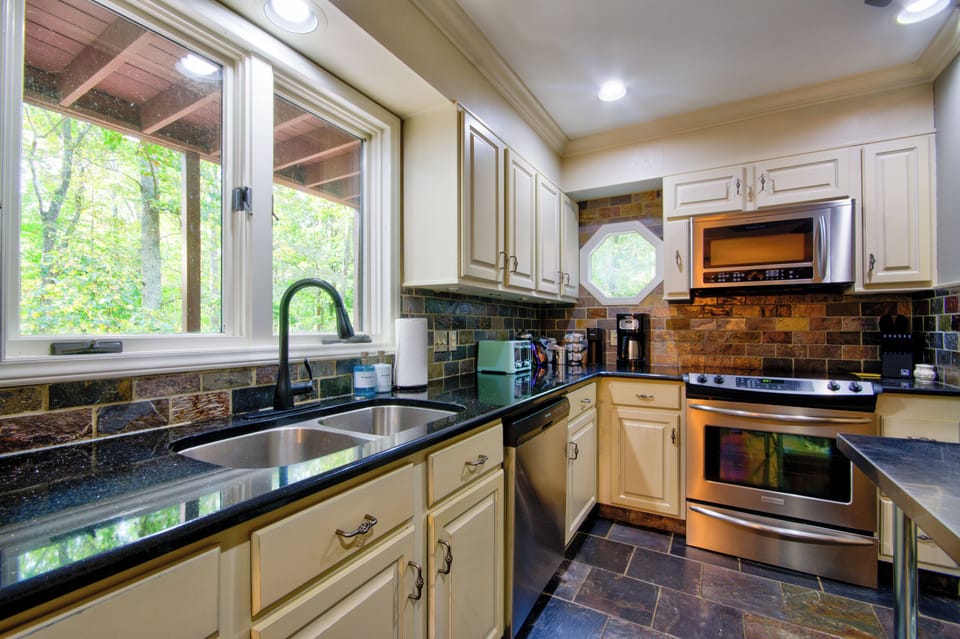 Fully stocked kitchen