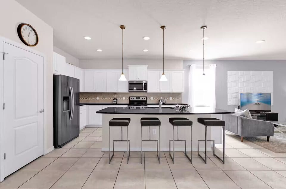 Chic kitchen minibar space, perfect for drinks, snacks, or a morning coffee