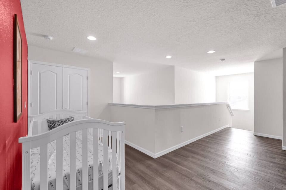 Bright and open upstairs landing, great for relaxing or reading