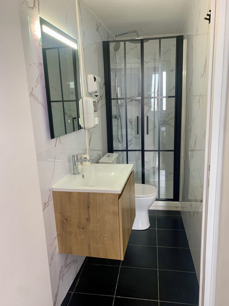 Free toiletries, hair dryer, towels