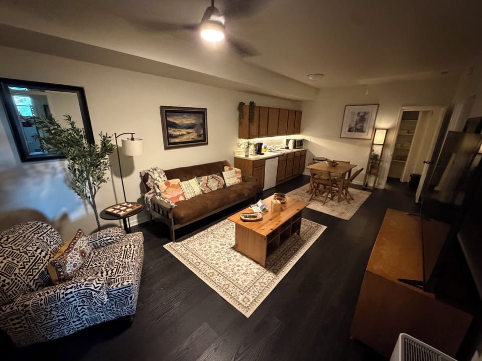 Downstairs living area