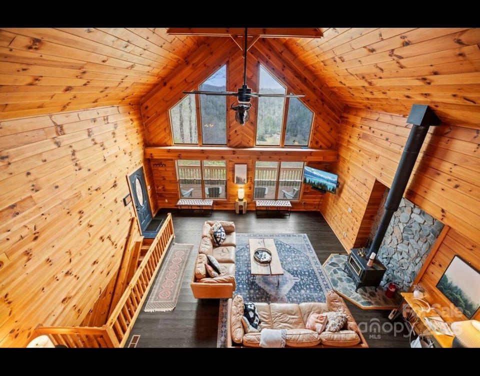 View from loft (has 4 twin beds)