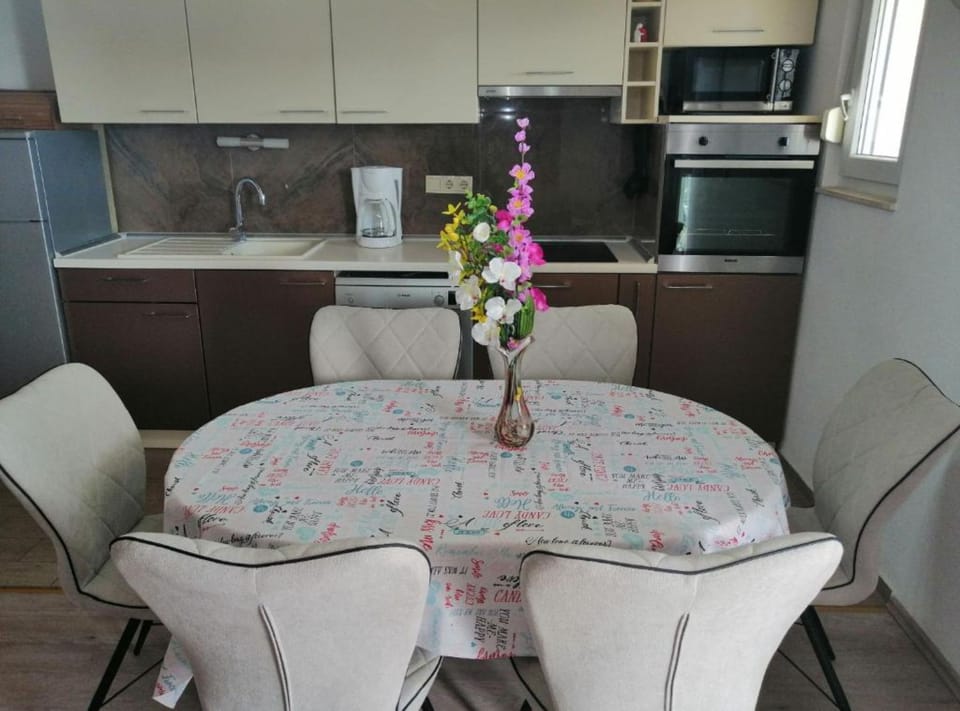 Apartment (Two Bedroom Apartment with Balcony) | Private kitchen | Fridge, cookware/dishes/utensils