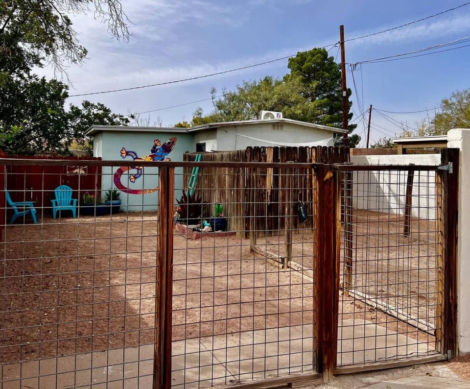 Front Gate - Lockbox is on the front gate