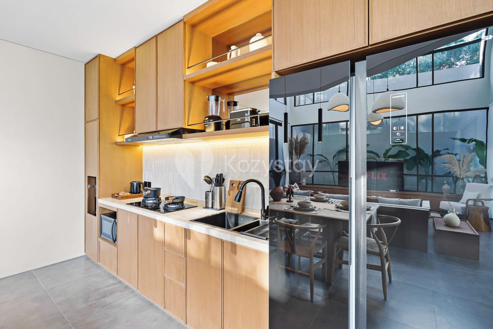 Villa, 4 Bedrooms, Pool View | Private kitchen | Full-size fridge, microwave, stovetop, electric kettle