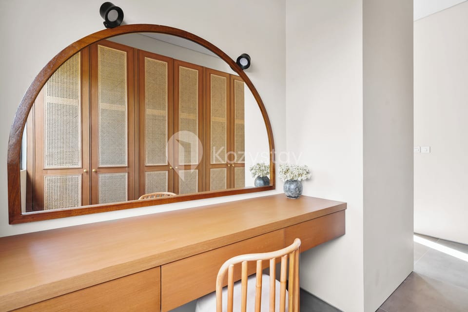 Villa, 4 Bedrooms, Pool View | Desk, laptop workspace, iron/ironing board, free WiFi
