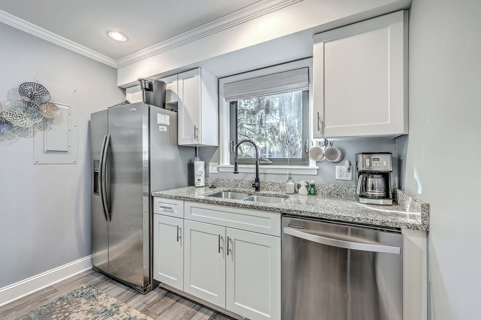 New appliances make cooking a breeze in this updated space.