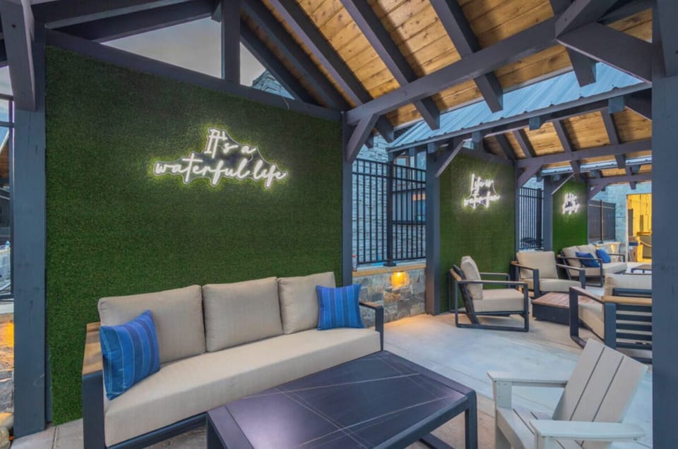 Comfortable couches at the waterpark for you to enjoy!