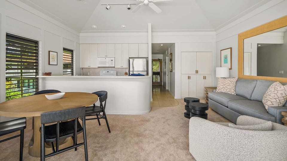 Kiahuna Plantation #29 - Living Great Room & Entry - Parrish Kauai