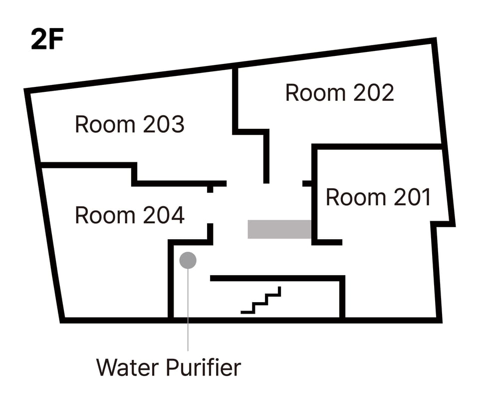 Double Room with Private Bathroom (2F) | Floor plan