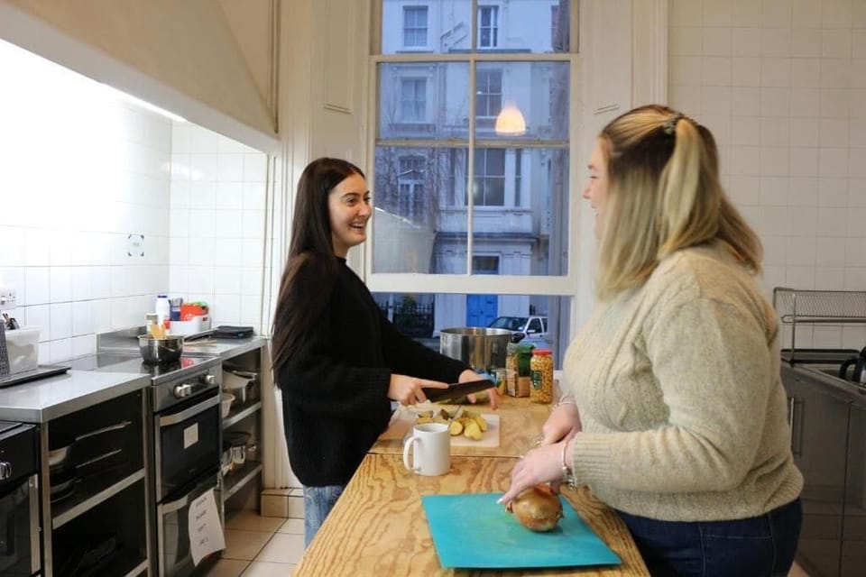 Shared fridge, microwave