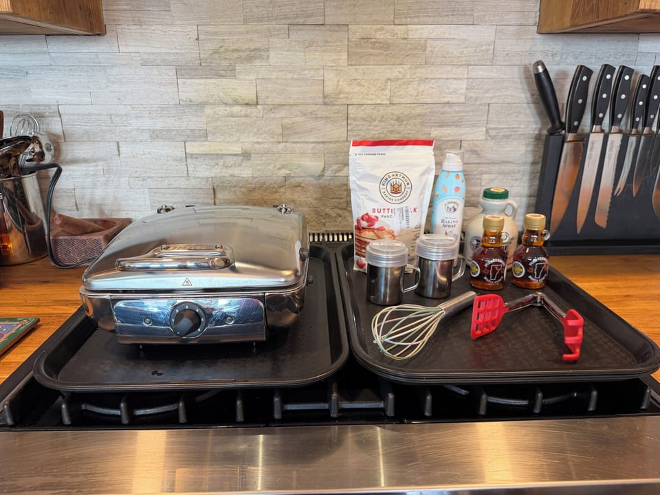 Waffle makers with all the fixings