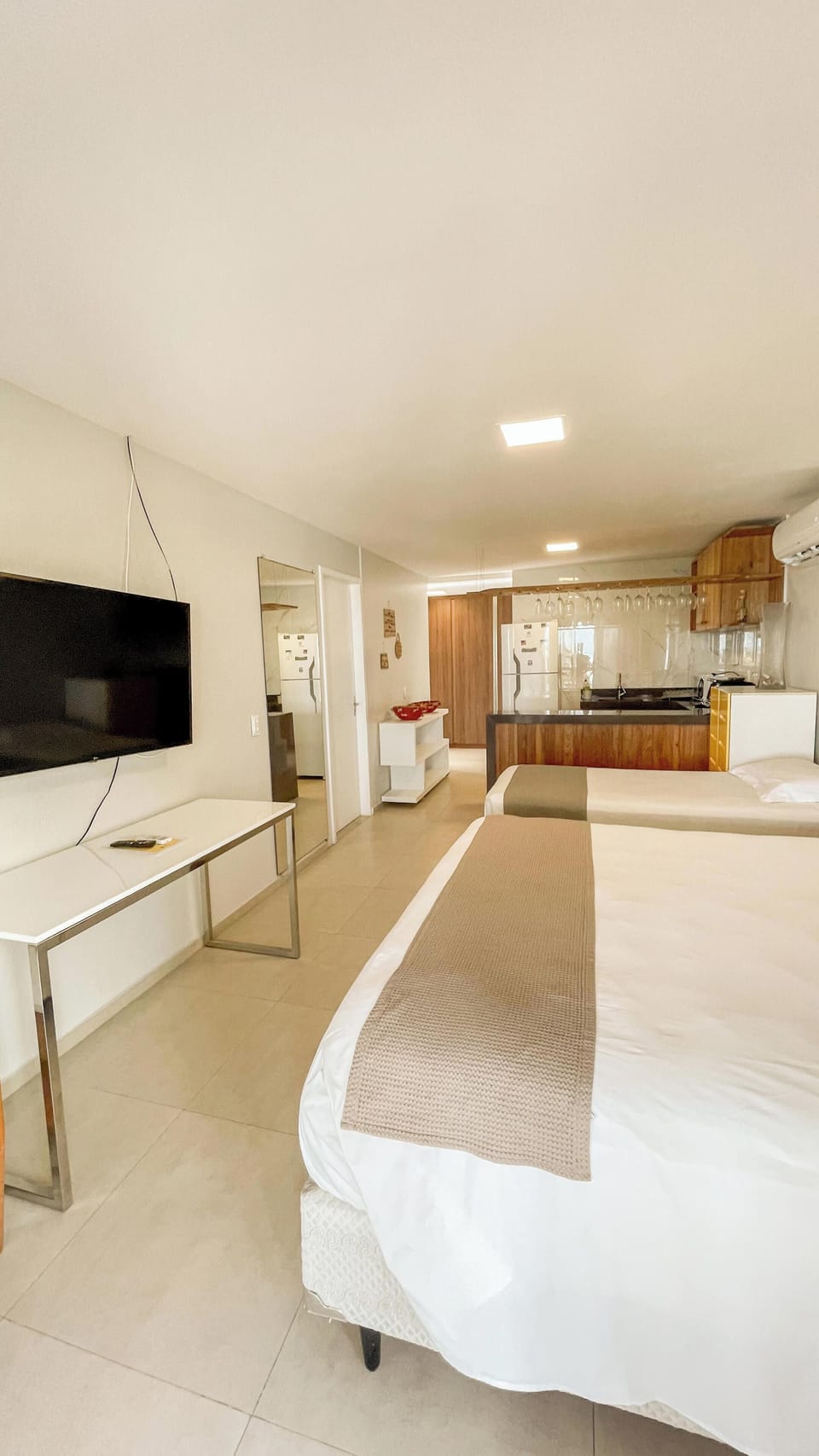 Deluxe Triple Room, Sea View | In-room safe, blackout drapes, bed sheets
