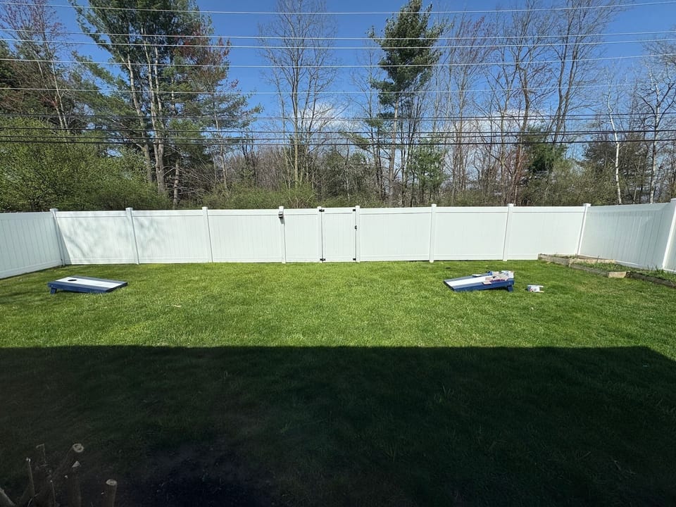 Large backyard
