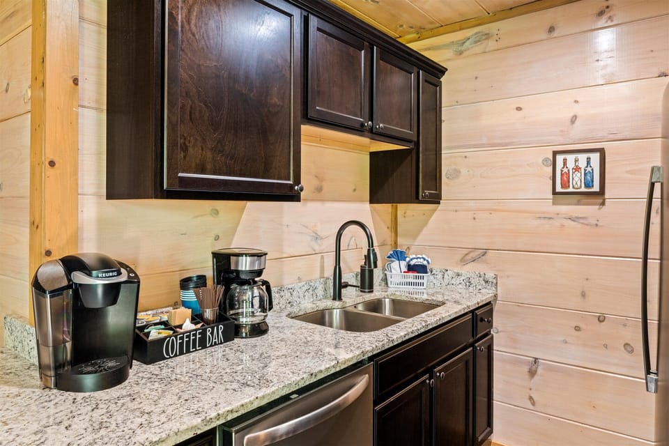 Keurig and a Drip coffee maker provided with a starter supply of pods and coffee