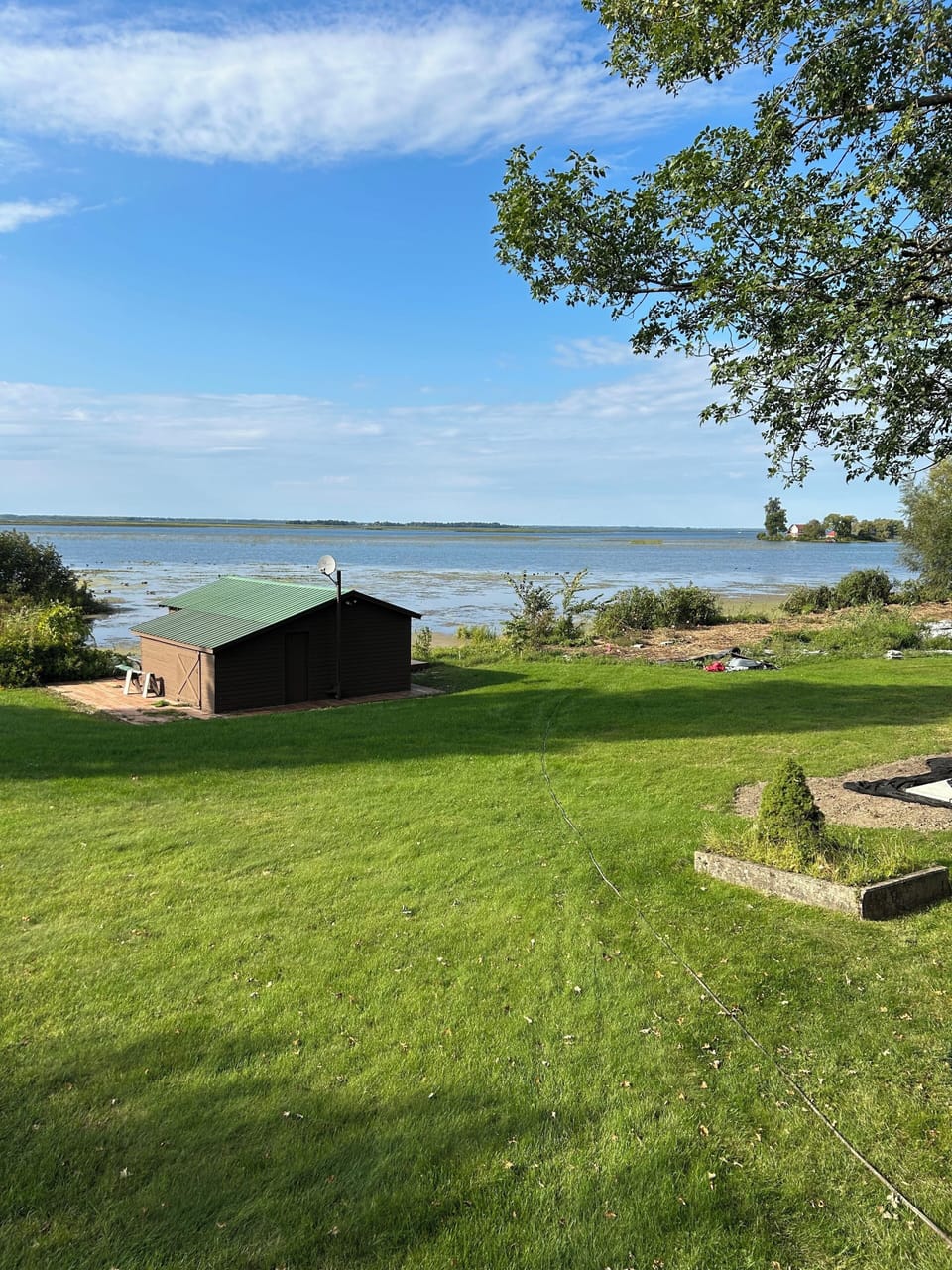 View of the waterfront from the deck.