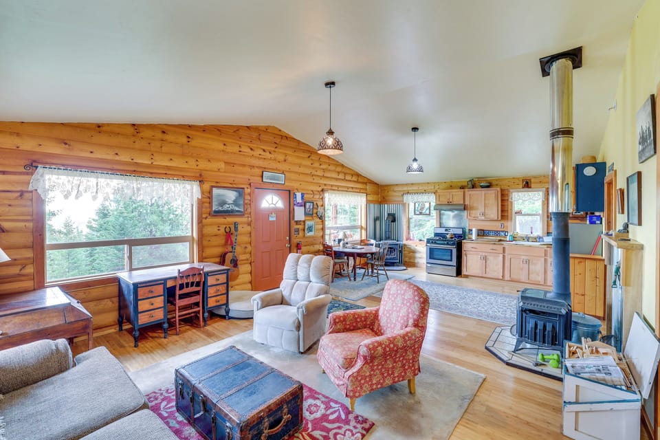 Interior Space | Wood-Burning Stove | Dining Table