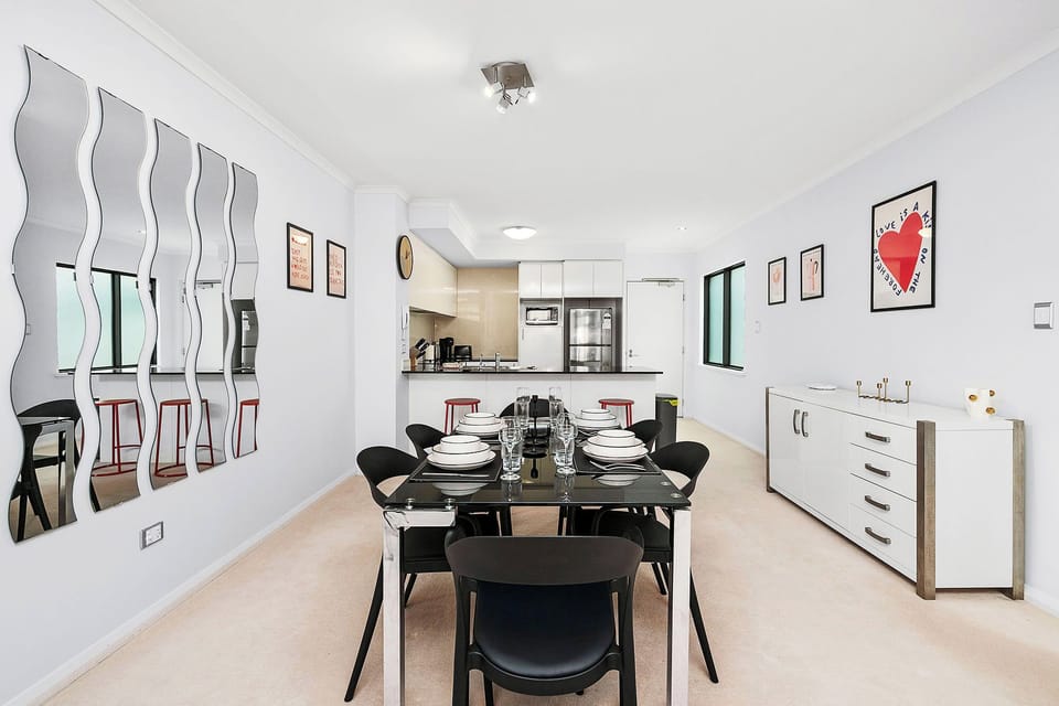 Inviting open-plan living and dining area.