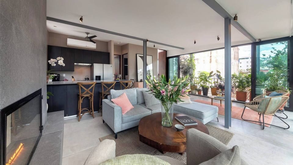 Luxury Penthouse, Balcony, Mountain View | Living area | 30-inch flat-screen TV with digital channels, Netflix