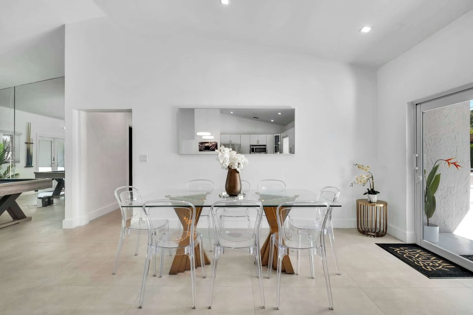 Elegant dining space for group meals