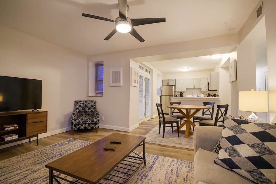 Courtyard seating · pet-friendly building