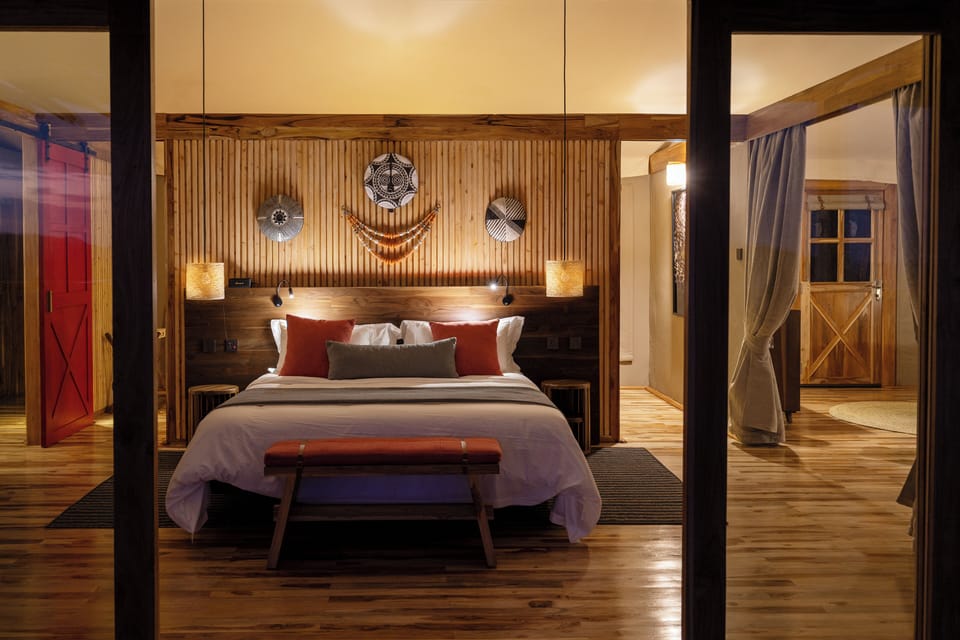 Luxury Tent | In-room safe, desk, laptop workspace, blackout drapes