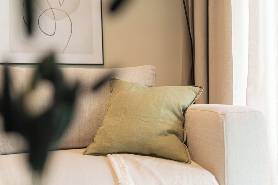 Premium Apartment, Kitchenette, Beachside | Laptop workspace, iron/ironing board, free WiFi