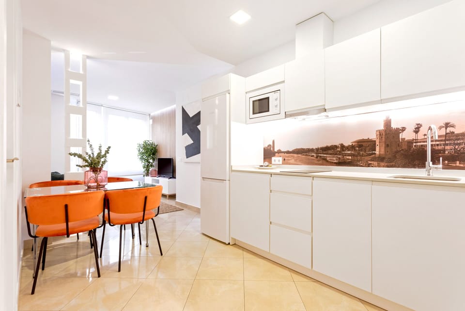 Apartment (1 Bedroom) | Private kitchen | Fridge, microwave, stovetop, dishwasher
