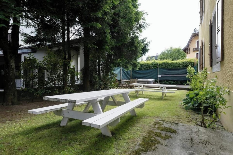 Shared garden available to all guests.