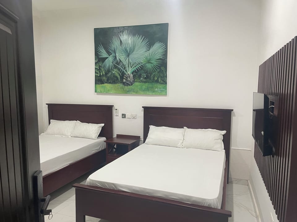Double or Twin Room, Garden View | Bathroom | Shower, towels, soap, toilet paper