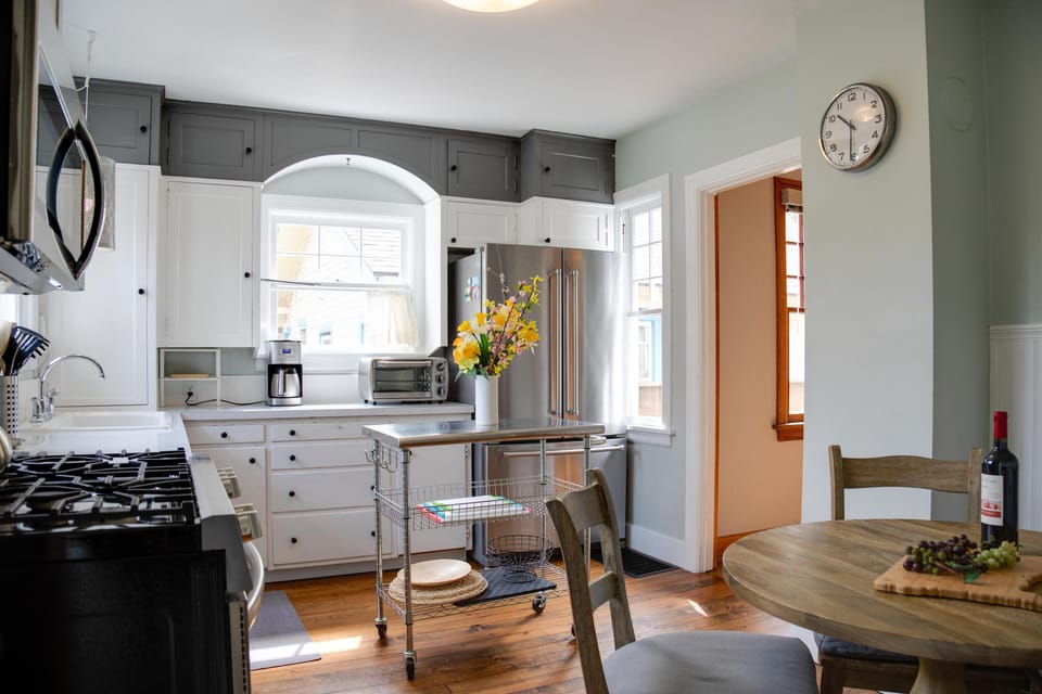 Vintage kitchen with all modern appliances