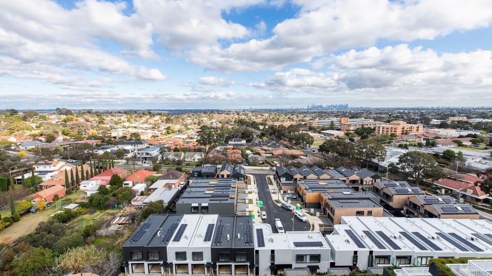 Sweeping urban outlook captured from above the city skyline