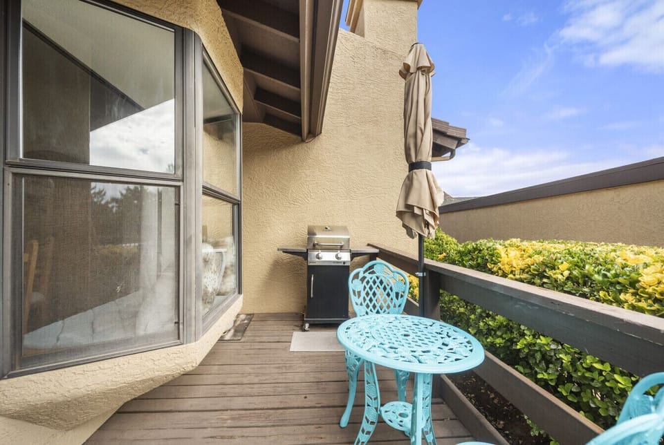 Private patio with great views